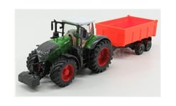 BURAGO BU31654 Fendt - Vario 1000 Tractor With Trailer 2016 - Vert Gris Red - 1