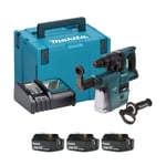 Makita DHR242RMJV-3 18v SDS+ Brushless Hammer Drill With Extractor (3x4Ah)