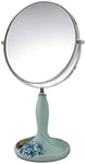 HGXC Miroir de Maquillage Miroir de Salle de Bain, avec grossissement 3X, Salon de beauté Portable Princess Vanity Mirror, Sculpture en résine