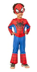 RUBIES - Marvel Officiel - Déguisement enfant classique Spidey - Taille 3- 4 ans - Costume officiel avec masque du super héros de la série Spidey et ses amis extraordinaires.