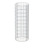 Colonne en Gabion - ECD GERMANY - Ø 35x100 cm - Rond - Acier Galvanisé - Mailles 5x10 cm - Epaisseur de Fil 4 mm