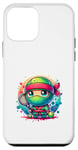 Coque pour iPhone 12 mini Squash mignon de jeu de court de tennis Ninja