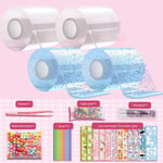 4-pack Nano Tape Bubble Toys, Spårlös Nano Tape för Bubblor, Transparent Multifunktionell Transparent+Blå