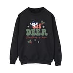 Disney Dam/Kvinnor Bambi Oh Deer Sweatshirt M Svart Black M