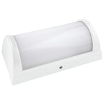 Brightium Applique LED IP65 de 20 W de couleur blanche, idéale pour l'extérieur. Design compact de 268 x 140 mm, efficace et résistante aux intempéries. Parfaite pour éclairer des espaces avec style.