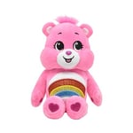 Peluche Bisounours - TOUCALIN - Découvre Le Pouvoir Magique de Ton bisounours - Peluche Toute Douce Qui Adore Les câlins - Sert Le Fort Contre toi - 22cm - Rose - A partir de 6 Mois - 16705