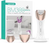 Epilator for Women Cordless & Rechargeable, Epilator Hair Removal 30 Tweezers