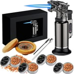 Cocktail Smoker Kit With Torch Wooden Chips Chimney Drink Smoking Infuser Wine