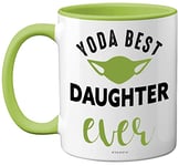 Stuff4 Daughter Gifts, Yoda Best - 11oz Ceramic Dishwasher Safe Coffee Mugs, Daughter Mugs, Gifts for Daughter, Gifts for Daughters from Mothers, Special Gifts for Daughters