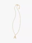 HUSH Gaia Initial Pendant Necklace, Gold