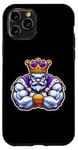 Coque pour iPhone 11 Pro King Muscles Muscles Royal Fan Lover Bodybuilding Entraînement