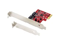 Renkforce Rf-4679590 2 Porte Raid-Controller Pcie X4 Passer Til: Sata Ssd Inkl. Low Profile-Slotplade