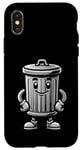 iPhone X/XS Garbage Trash Can Cartoon Character Design Case