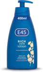 E45 Rich Skin Lotion 400 ml – E45 Moisturising Lotion with Evening Primrose Oil