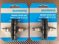 (2 Pairs) Shimano M70T3 Brake Shoes  Rim V-Brake Pads Altus Alivio Deore XT NEW