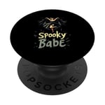 Spooky Babe Costume d'Halloween chauve-souris PopSockets PopGrip Interchangeable