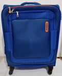American Tourister Duncan Expandable Suitcase Small Cabin 58cm Blue