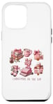 Coque pour iPhone 12 Pro Max Christmas In The Air Rose Noël Fille Femme