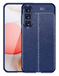 Samsung Galaxy S23 FE      Leather Texture Case    Navy