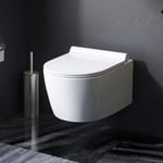 WC suspendu FlashClean sans rebord avec couvercle de siège Softclosing, Blanc CXB1700SC X-Joy S AM.PM