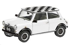 Schuco 02448 - Miniature Mini Cooper blanche toit damier (1:43)