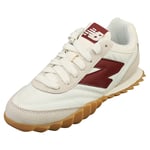 New Balance Rc30 Unisex Fashion Trainers in White Burgundy - 4 UK