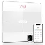 Smart Bathroom Scales for Body Weight, arboleaf Digital Weighing Scales Bluetooth Body Fat Scales with 13 Body Composition Analyzer, Weight Scales for BMI, Muscle Mass Track, 396lb/180kg