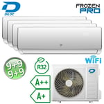 Climatiseur quadri-split 9+9+9+9 Btu R32 A++/A+ Diloc Frozen PRO - WiFi intÃ©grÃ