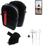 Shoulder bag / holster + earphones for Samsung Galaxy M11 Belt Pouch Case