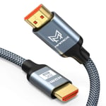 8K hdmi 2.1 cable 2M,Anmck HDMI to HDMI Ultra HD Lead 8K@60hz,4K@120hz,48Gbps High Speed HDMI Cord,HDCP 2.2, Dynamic HDR, Dolby Vision, eARC Cable HDMI Perfect for Apple TV,Samsung QLED,3D-Xbox,PS4