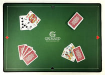 Grimaud ¿ Tapis De Cartes Néoprène 40 X 60 Cm ¿ Tapis De Jeu Belote / Poker / Tarot / Coinche ¿ Antidérapant ¿ Glisse Des Cartes Parfaite, Vert