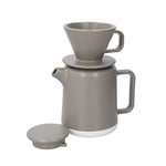 La Cafetière Seville Ceramic Pour Over Coffee Set, 4 Cup, Gift Boxed, Cream