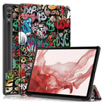 Samsung Galaxy Tab S9 etui med et mønster - Graffiti