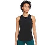 Nike DD0615 W NK One Luxe DF STD Tank Vest Women's Black/Reflective Silv S