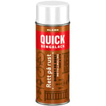 Quick rett på rust spray hvit blank