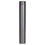 FIREFIX Senotherm RD150/1 Tuyau de poêle en acier de 2 mm de diamètre 150 mm de diamètre pour cheminées et foyers Noir 1000 mm