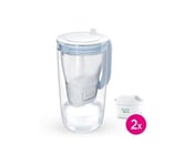 Carafe en verre Brita Maxtra Pro All-in-1 1050450 Bleu avec 2 cartouches filtrantes