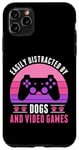 iPhone 11 Pro Max Easily Distracted by Video Games and Dogs Gamer Women Girls Case