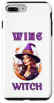 Coque pour iPhone 7 Plus/8 Plus Sorcière du vin d'Halloween buvant sa potion