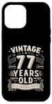 Coque pour iPhone 12 Pro Max Vintage Legend 77 Years Old Limited Edition Men Women Bday