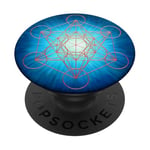 Cool Metatron Cube Geometric Design Sacred Geometry Galaxy PopSockets PopGrip Adhésif