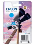 Epson 502XL Cyan Binoculars, High Yield Genuine Ink Cartridge Cyan XL High Capac