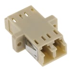 Adaptateur pour fibre optique, LC vers LC Multimode Duplex, Marron, Perte d'insertion 0.1dB ( Prix pour 1 )