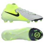 Nike Phantom Luna II Elite FG Mad Voltage - Sølv/Sort/Neon - Gress (FG), størrelse 40½