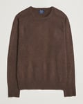 William Lockie Rob Lambswool Crewneck Mocha