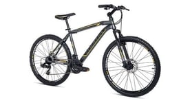 Moma bikes velo vtt gtt26  5 0 aluminium  shimano 24v freins a disque suspension avant