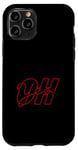 Coque pour iPhone 11 Pro Graphique rouge Oh, Yes