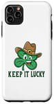 Coque pour iPhone 11 Pro Max Texas Green St. Patrick's Day Style - Keep It Lucky Shamrock