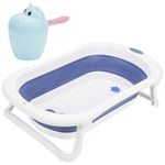 Baignoire pour bébé Baignoire pour bébé antidérapante avec coussin 3 en 1 avec évacuation Baignoire portable - Einfeben