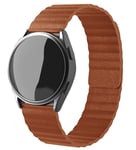 Strap-it Bracelet cuir Loop - compatible pour Huawei Watch GT 3 42mm (marron)